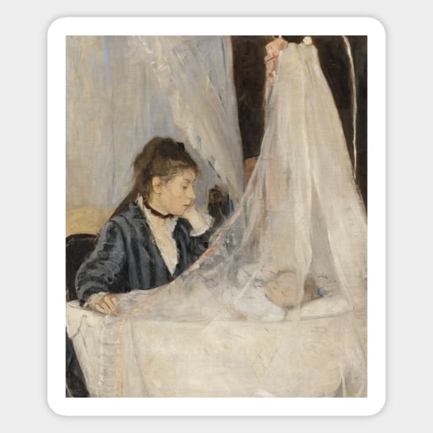 The Cradle by Berthe Morisot Sticker by Classic Art Stall